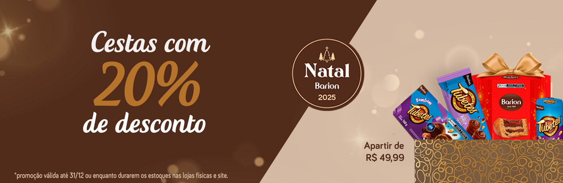 Banner cestas 20% de Desconto